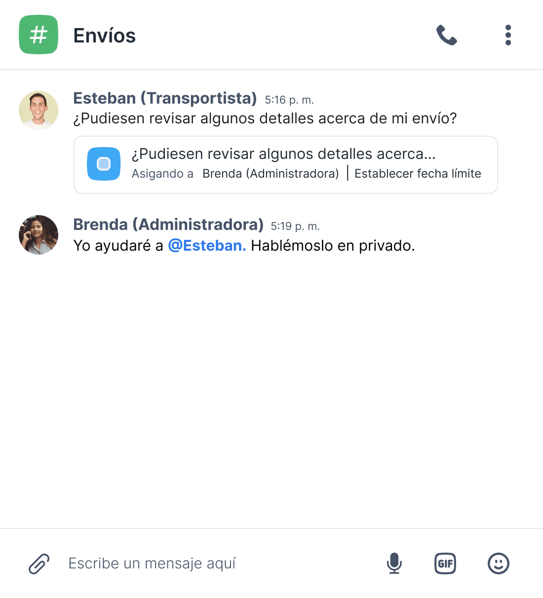 Gestión de tareas