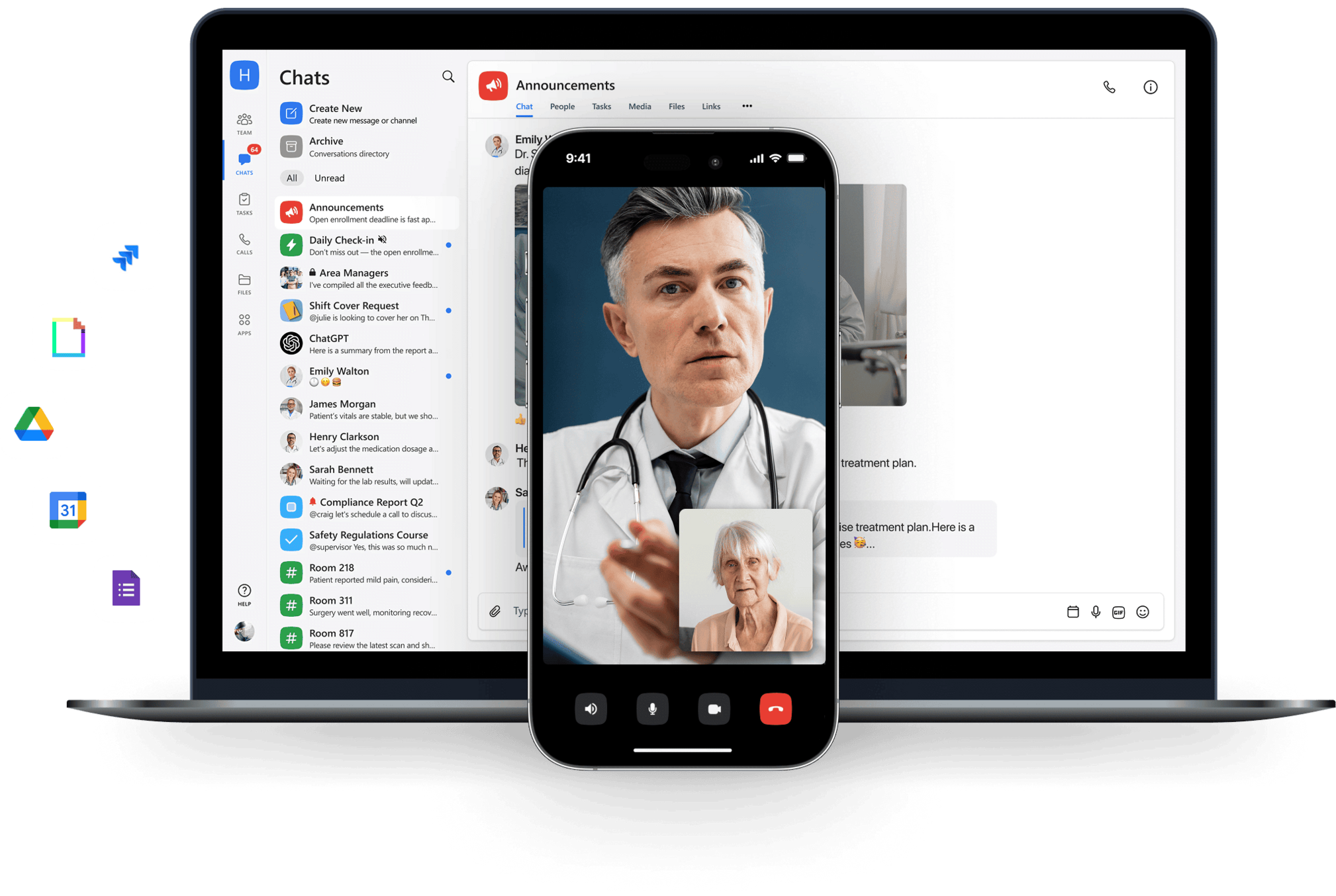 Healthcare Chanty screen