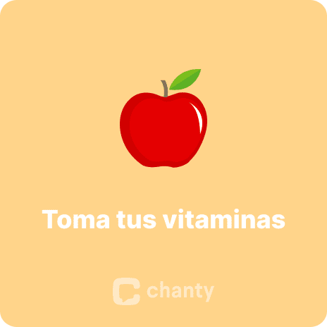 Toma tus vitaminas