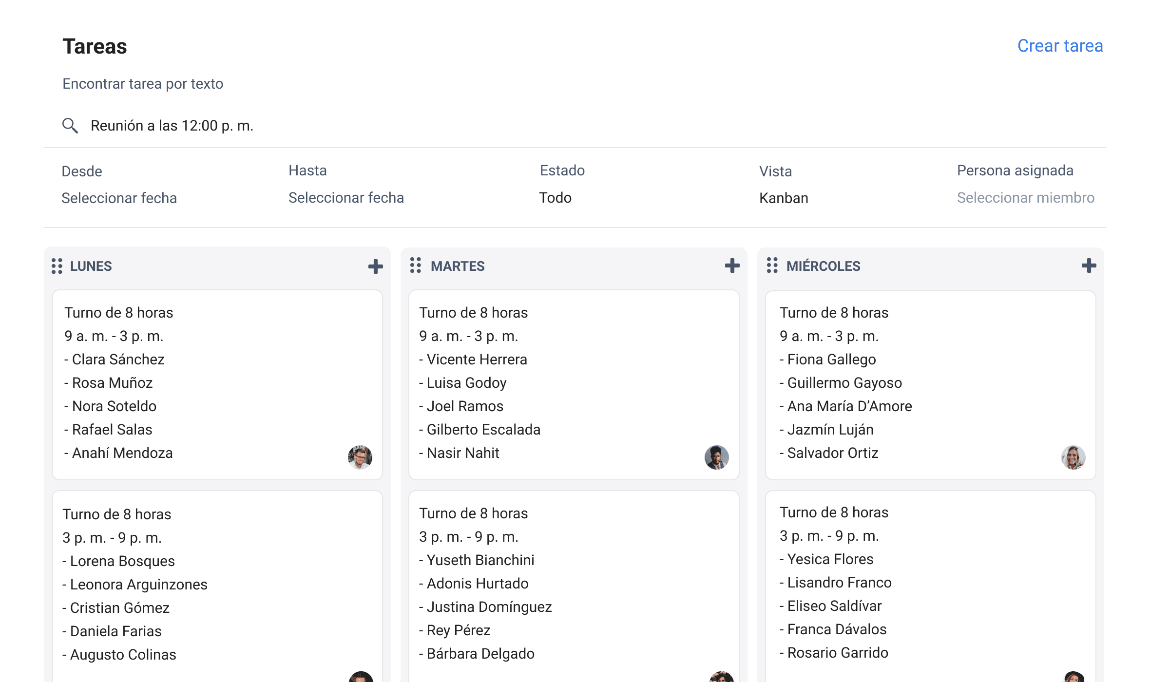 Kanban para restaurantes