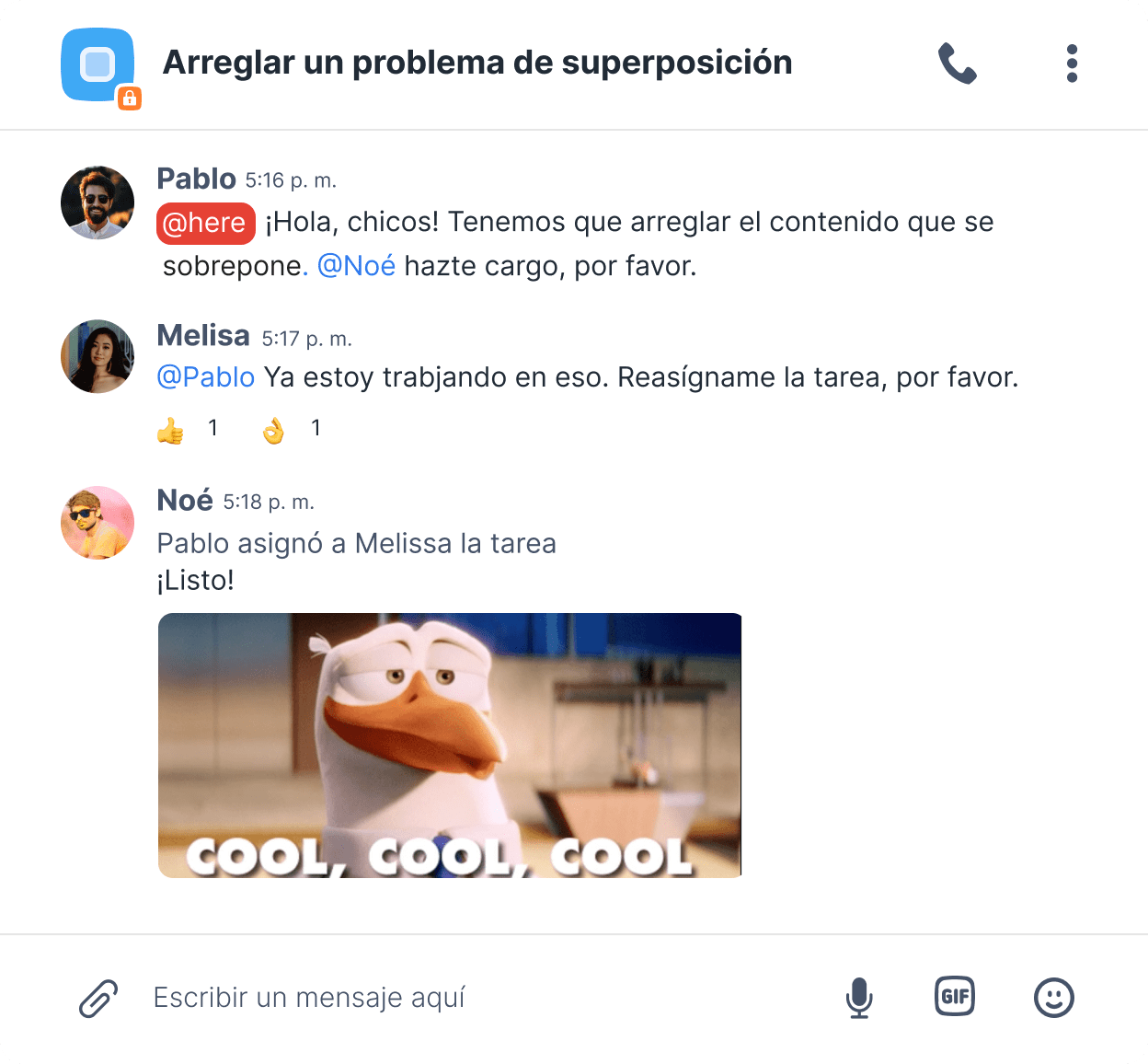 Administración de tareas con Chanty