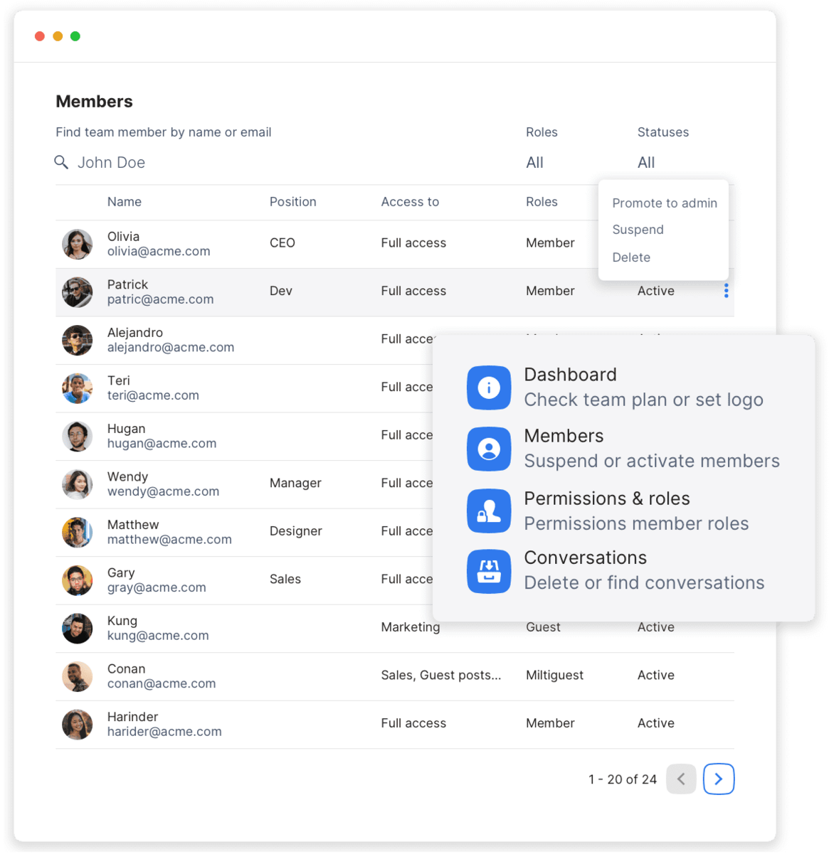 Zarządzanie miejscem zespołowym