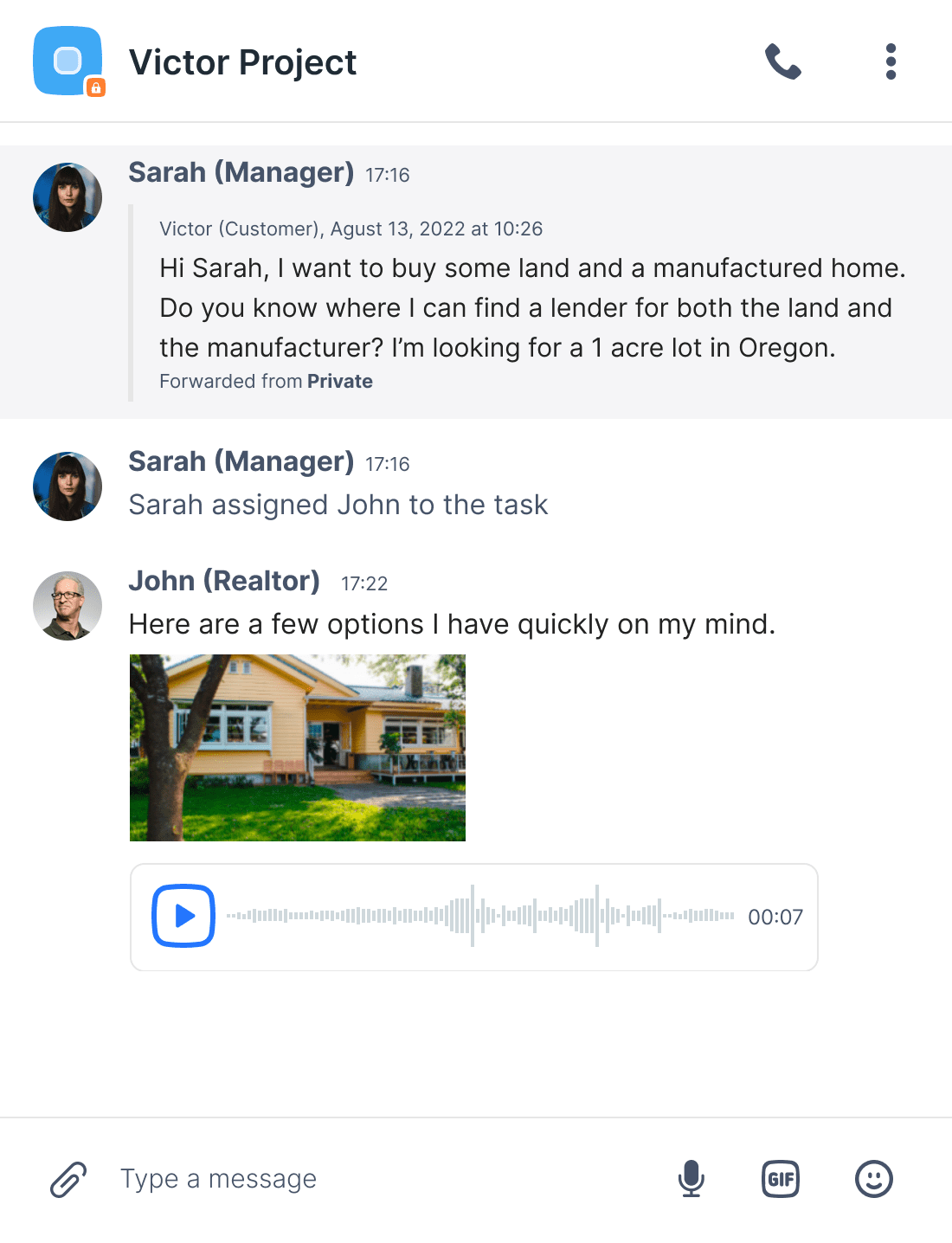 Korzystaj z Chanty w widoku mobilnym