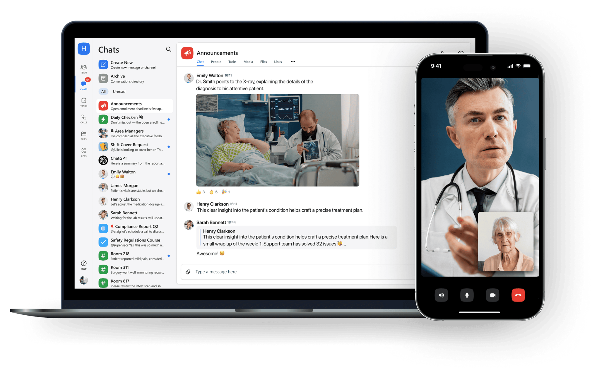 Healthcare Chanty screen