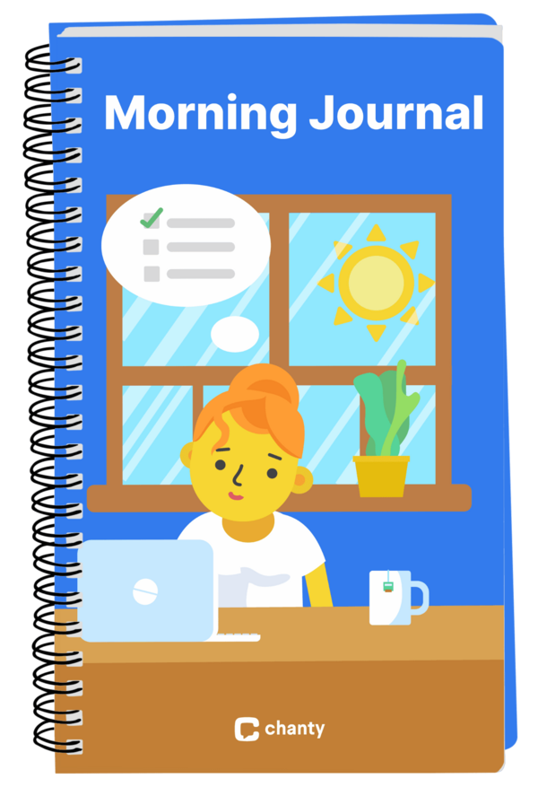 Morning motivation journal cover