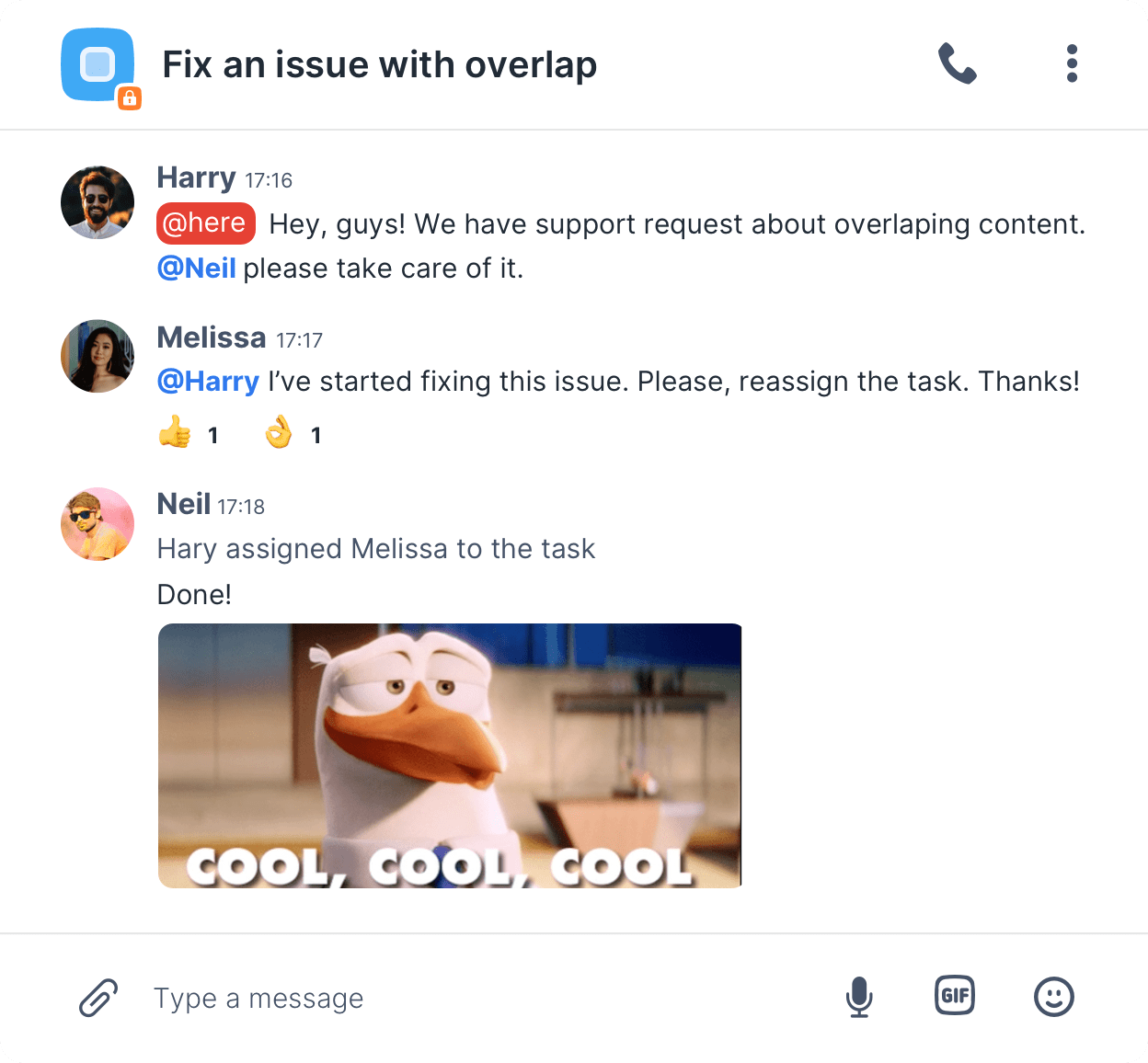 Gestion des tâches avec Chanty
