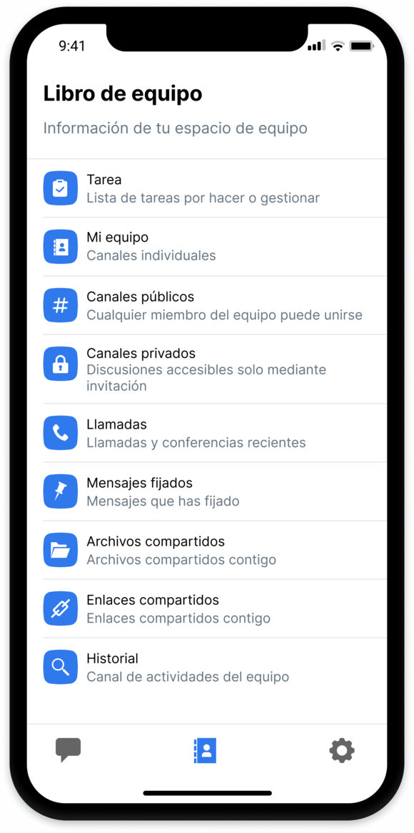 Mantén la comunicación de equipo en un solo lugar