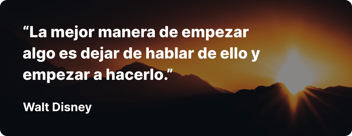 Frase de Walt Disney