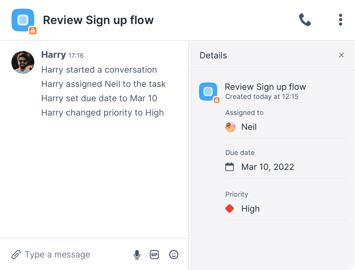 Create and manage tasks
