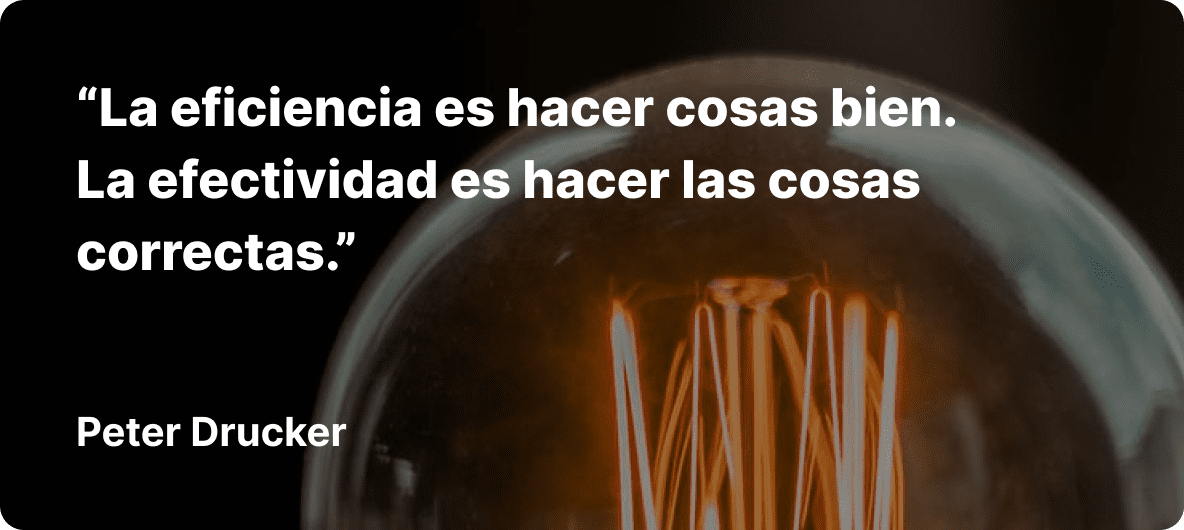 Frase de Peter Drucker