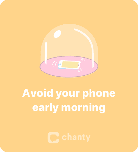 Vermeiden Sie frühmorgens Ihr Telefon