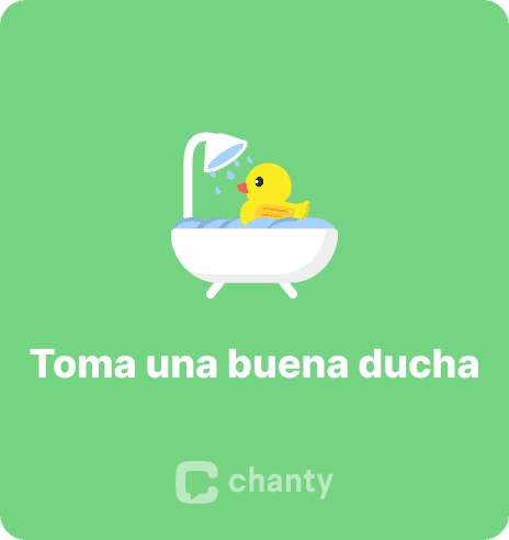 Toma una buena ducha