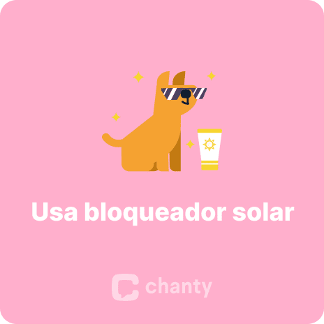 Usa bloqueador solar