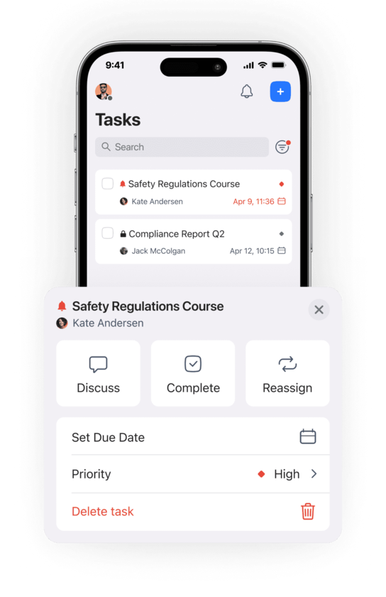 Tasks managment