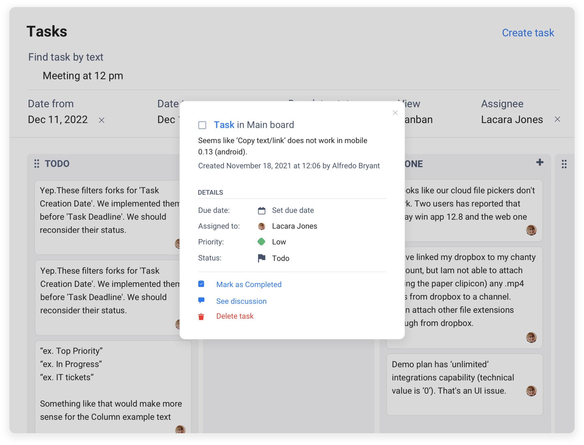 Tableau Kanban