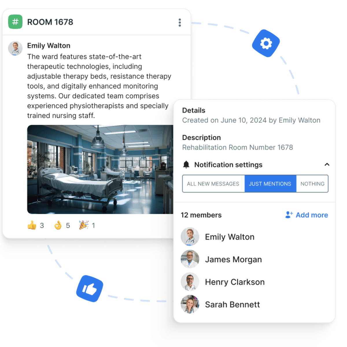 Scattered healthcare communication