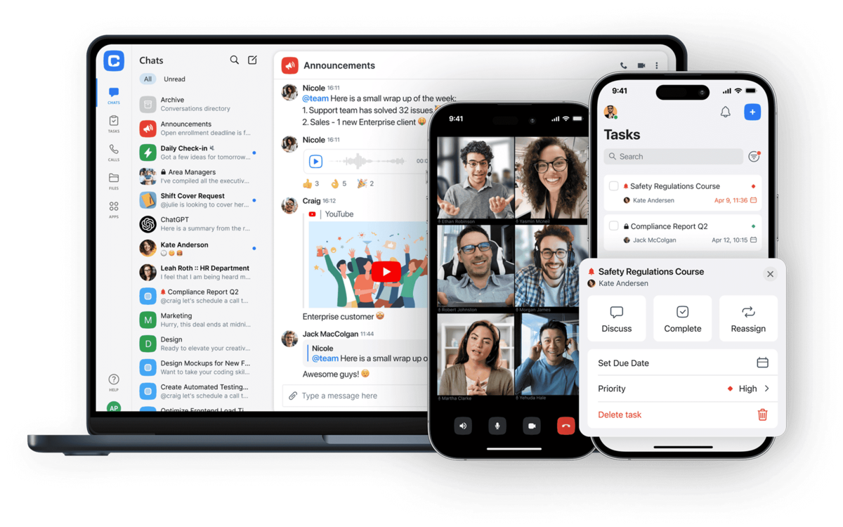 Chanty workspace with team chat and AI agents