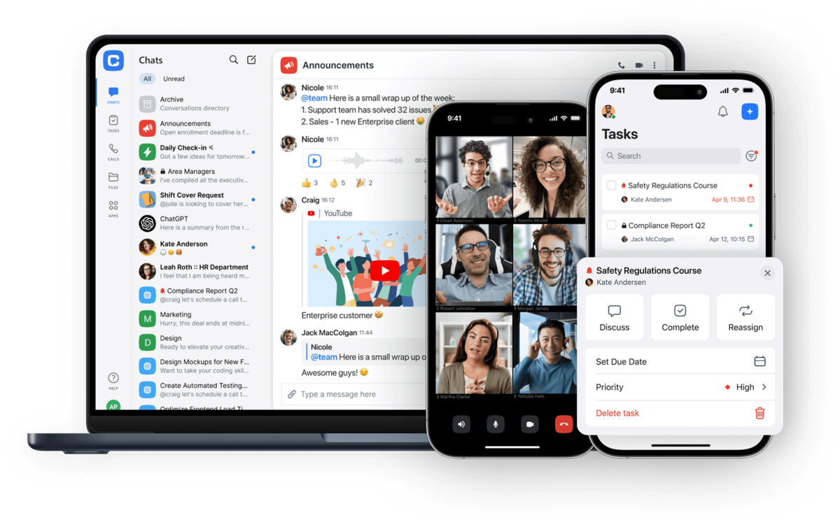 Chanty workspace with team chat and AI agents